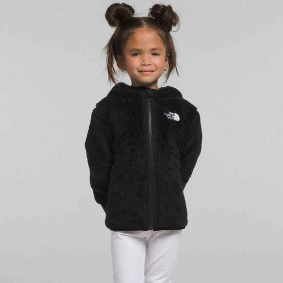 Kids North Face Shady Glade Reversible Hooded Jacket - Size 4 - Picture 1 of 9